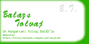 balazs tolvaj business card